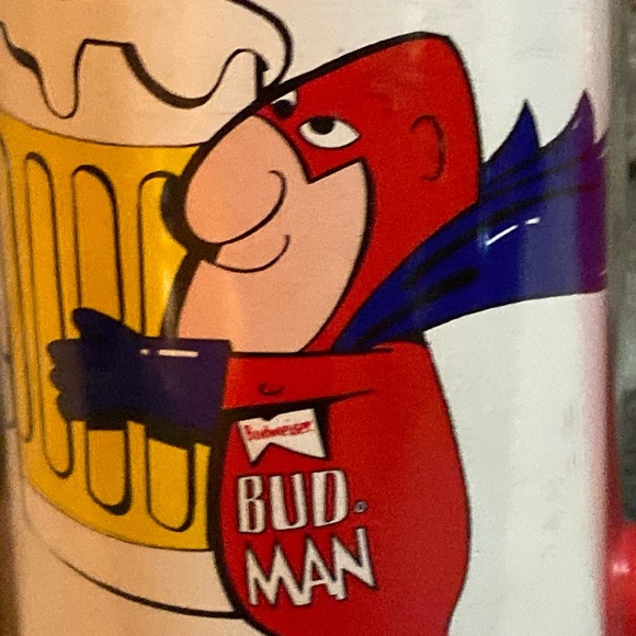 80s BudMan plastic ThermoServe mug. 16oz. - Picture 3 of 9